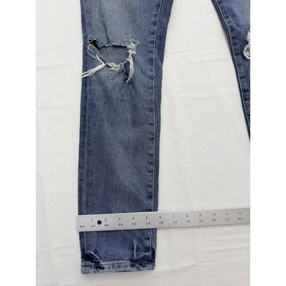 Tommy‎ Hilfiger Jeans Mens 30x30 Blue Medium Wash Skinny Distressed Denim
